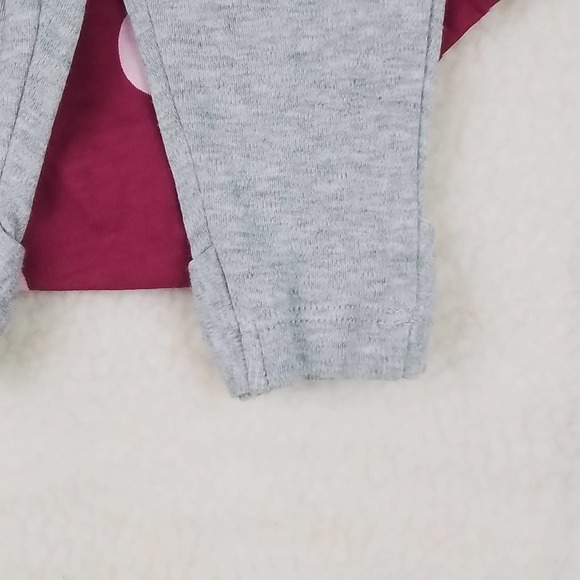 Carter's Baby Cotton‎ 2-Piece Set Size 3mo in Pink and Gray w/ Polka Dots - Picture 8 of 11